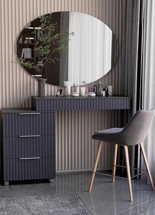 Стол навесной ккс-11 "саванная", графит матовый (100/17/42)