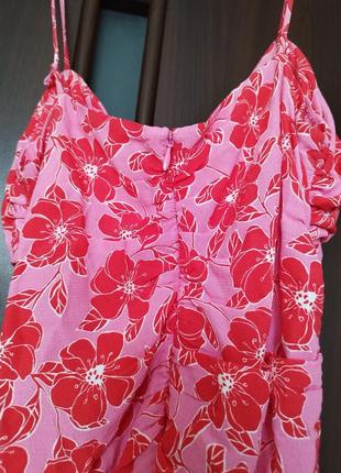 Міні сукня з квітковим принтом віскоза zara7 фото
