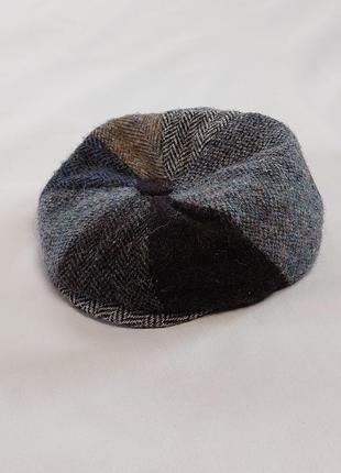 Кепка жиганка glen appin of scotland harris tweed 8 piece flat cap