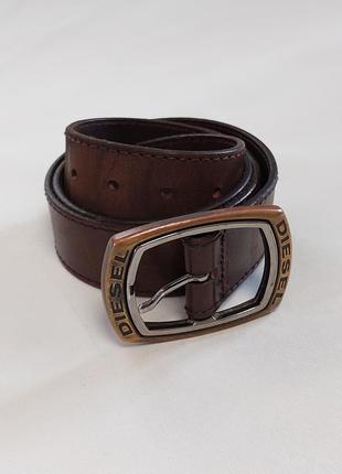 Ремень vintage diesel cow leather belt