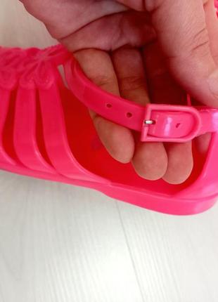 Босоножки сандалии силиконовые george розовые6 фото