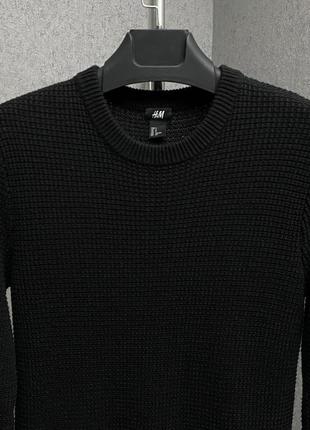 Черный свитер от бренда h&m3 фото