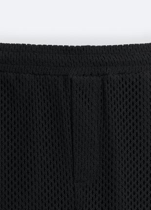 Zara комбіновані сітчасті шорти, бермуди9 фото