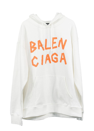 Balenciaga oversized hoodie white.