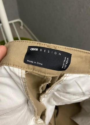 Бежевые брюки от бренда asos6 фото