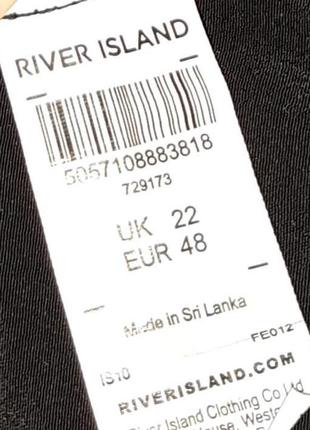 💥1+1=3 базовая черная блуза топ river island, размер 58 - 605 фото