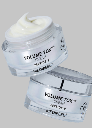 Омолоджуючий крем з пептидами та ектоїном medi-peel peptide 9 volume tox cream pro має найпотужніший
