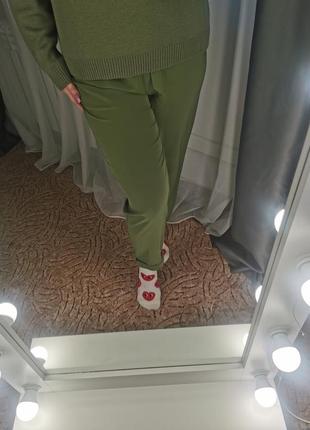 Брюки оливкового кольору pull&amp;bear 2