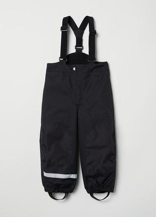 Зимний теплый полукомбинезон клубкомбинезон h&m, 140р. состояние нового!