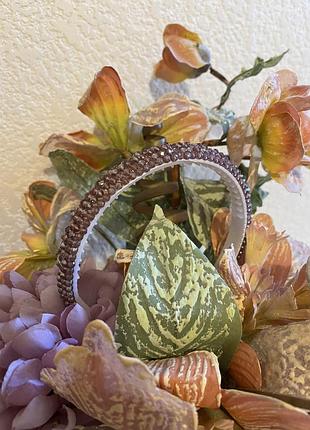 Обруч венецианское стекло темная пудра