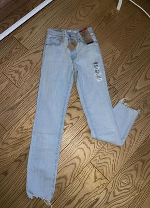 Джинси 724 high rise slim straight jeans levi’s оригінал