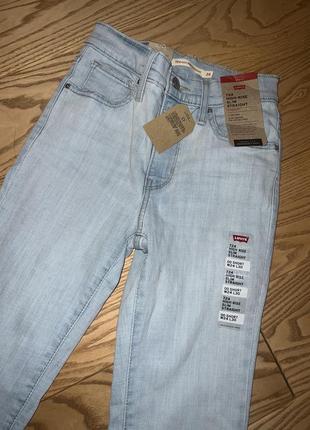 Джинси 724 high rise slim straight jeans levi’s оригінал2 фото