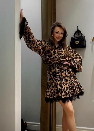 Леопардовое платье one luxy shop2 фото