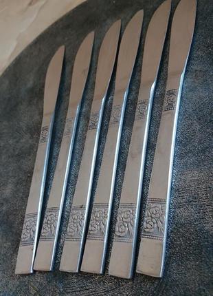 Винтажные столовые ножи rostfrei германия цена за 6 штук6 фото