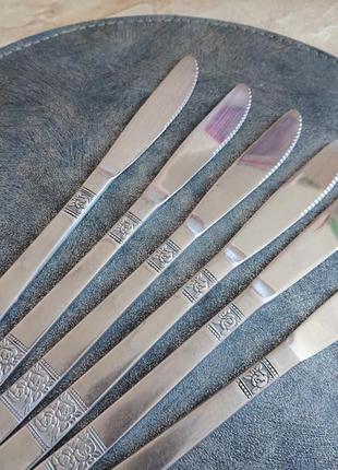 Винтажные столовые ножи rostfrei германия цена за 6 штук5 фото