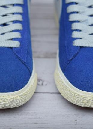 36,5 розмір. сині замшеві кросівки nike blazer, найк блейзер3 фото