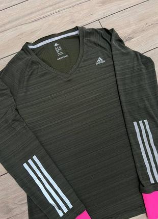 Женская спортивная кофта беговая на длинный рукав adidas running xl2 фото