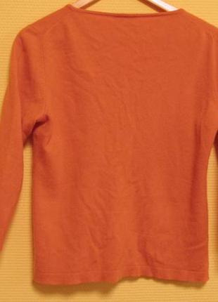 Пуловер короткий легкий оранжевый размер 482 фото