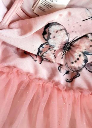 Балетная пачка h&m швеция купальник бабочки для танцев на 5-6 лет8 фото