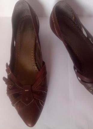 Туфли босоножки кожаные, украинский  размер -37, евро - 38 .2 фото
