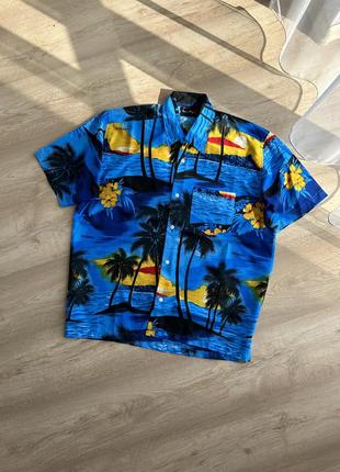 Гайайка ocean bay яркая гавайская рубашка мужская