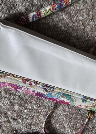 Сумка клатч брендовый peter kaiser с принтом под роспись в стиле этно2 фото
