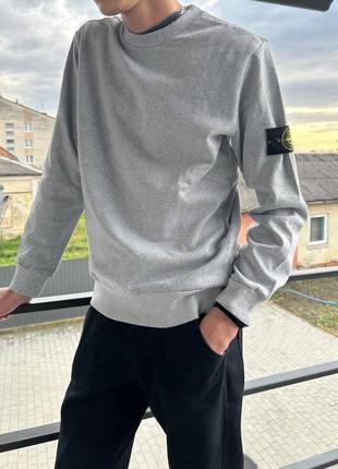 ⭐️ світшот stone island сірий