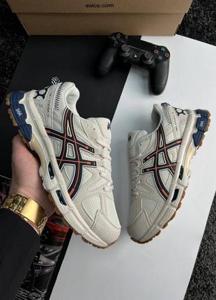 Демисезон asics gel-kahana 8 beige navy orange5 фото