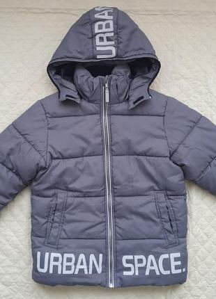 Полноценная зимняя теплая куртка h&amp;m, 140р.1 фото