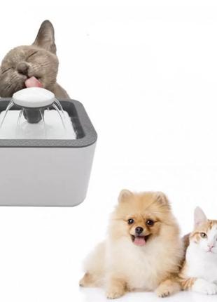 Автоматическая поилка фонтан для собак и кошек pet water fountain автопоилка3 фото