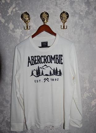 Х/б футболка з довгими рукавами, світшот abercrombie&amp;fitch, на 50-52 р-р, по бирці — l