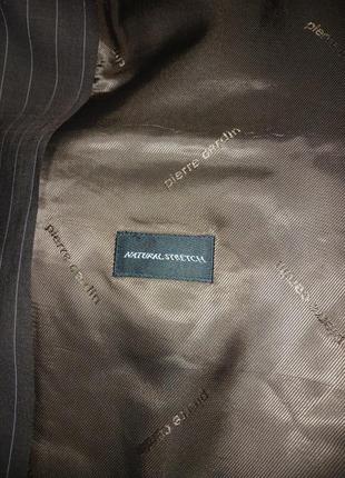 Пиджак мужской pierre cardin коричневый в полоску стильный8 фото