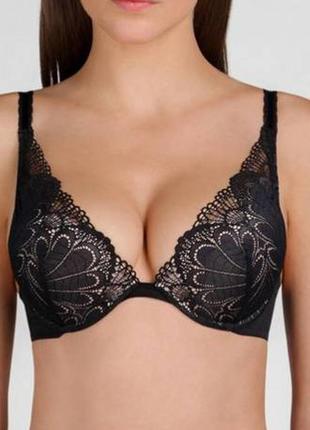 Бюстгальтер бюст push-up w02ln refined glamour black 75g 34f wonderbra