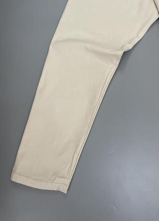 Базові молочні брюки tommy hilfiger, оригінал, однотонні, бежеві, світлі, томмі халфігер, класичні штани9 фото