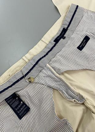 Базові молочні брюки tommy hilfiger, оригінал, однотонні, бежеві, світлі, томмі халфігер, класичні штани8 фото