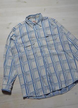 Винтажная фланелевая рубашка овершорт vintage diesel overshirtрдинery ups flannel shirt