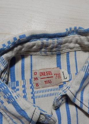 Вінтажна фланельова сорочка овершорт vintage diesel overshirt button ups flannel shirt6 фото