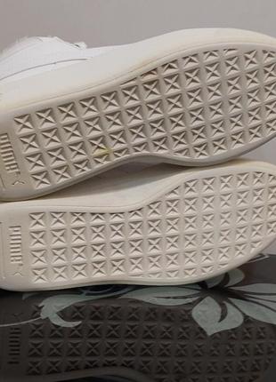 Белые зимние ботинки puma6 фото