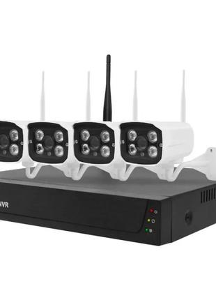 Комплект видеонаблюдения на 4 камеры nvr kit 601 wifi 4ch с регистратором2 фото