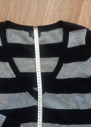 Avant-premiere кашемировый джемпер свитер в полоску м-l кашемир5 фото