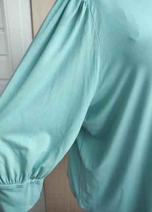 Красивая трикотажная вискозная блуза большого размера.4 фото