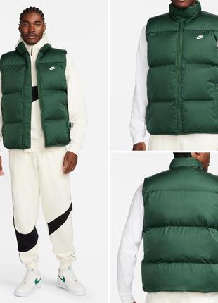 Оригинальный жилет nike (m) club puffer vest куртка пуховик fb7373-3232 фото