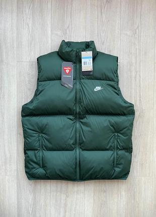 Оригинальный жилет nike (m) club puffer vest куртка пуховик fb7373-3231 фото