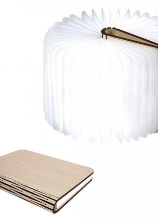 Ночник книга аккумуляторный folding book lamp настольный цветной светильник на магните5 фото
