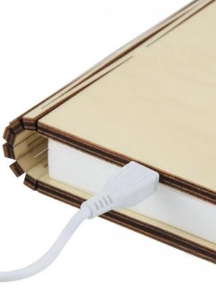 Ночник книга аккумуляторный folding book lamp настольный цветной светильник на магните6 фото