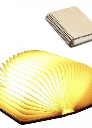 Ночник книга аккумуляторный folding book lamp настольный цветной светильник на магните8 фото