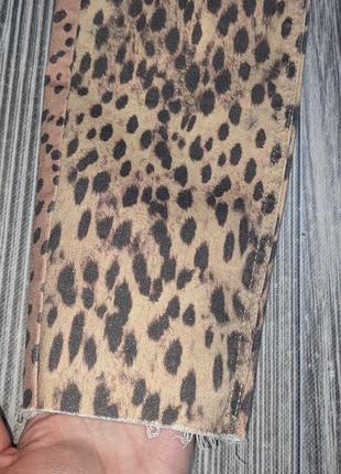 Леопардовые джинсы river island #30018 фото