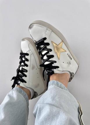 Кеди golden goose ⭐️ ggdb superstar gold glitter premium