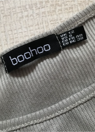 Модная футболка в рубчик, от boohoo. м4 фото