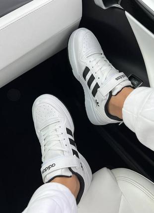 Демисезон adidas forum white black5 фото